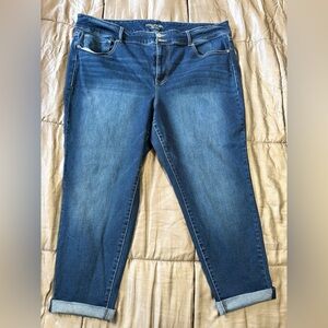 Maurices Dark Blue Ankle Jeans